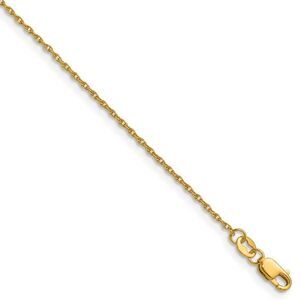 1/20 14K Gold Filled 1.2mm Solid Ropa Chain Necklace, 20 Inch